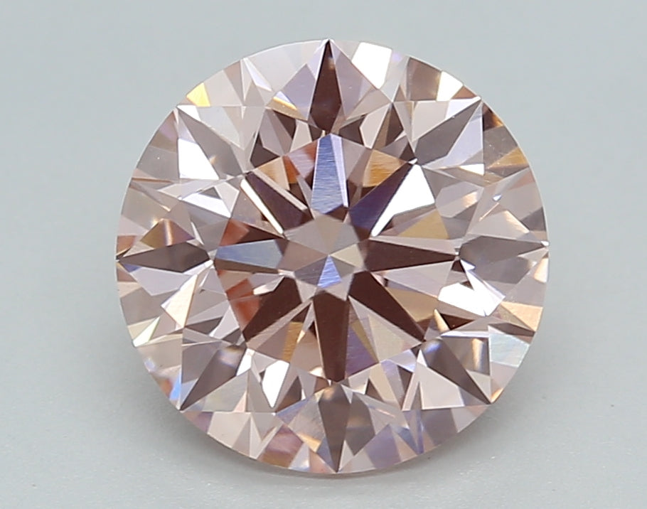 3.06 Carat Round Shaped, Ideal Cut, VS1 Clarity, IGI Certified Lab Grown Diamond
