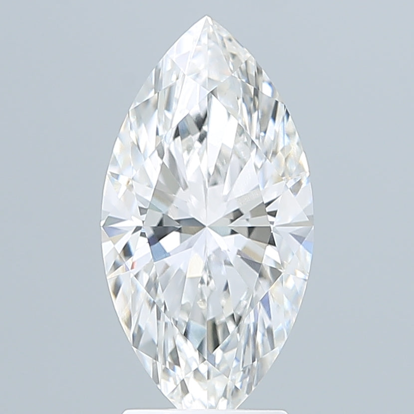 3.05 Carat Marquise Shaped, Ideal Cut, F Color, VVS1 Clarity, IGI Certified Lab Grown Diamond