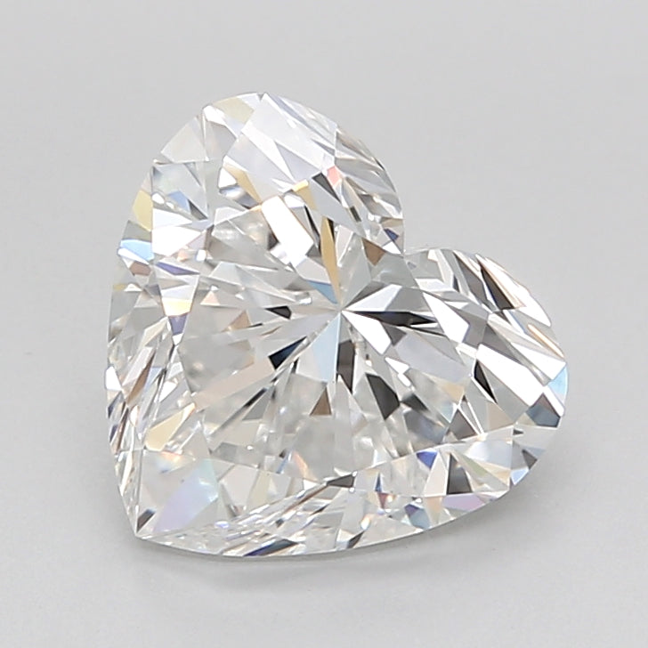 3.03 Carat Heart Shaped, Excellent Cut, E Color, VVS2 Clarity, IGI Certified Lab Grown Diamond