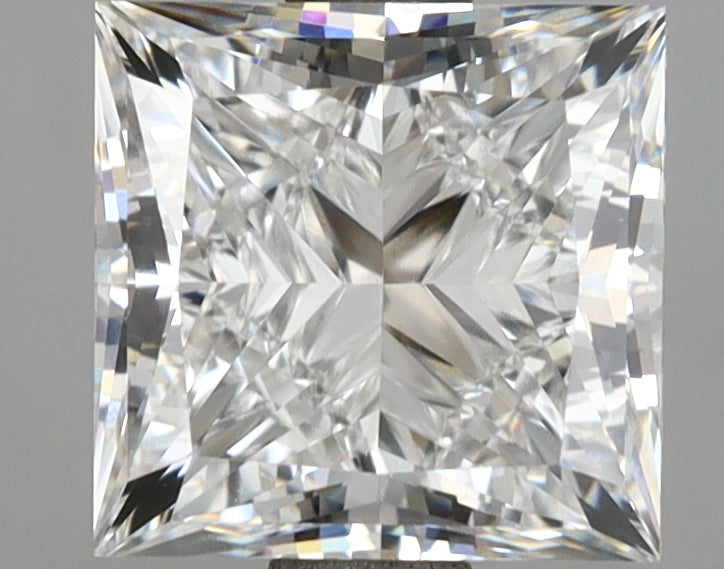 3.02 Carat Princess Shaped, Ideal Cut, E Color, VVS1 Clarity, IGI Certified Lab Grown Diamond