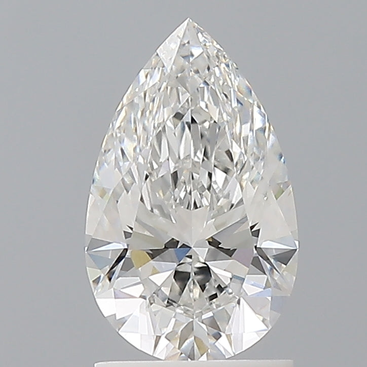 1.55 Carat Pear Shaped, Ideal Cut, E Color, VVS2 Clarity, IGI Certified Lab Grown Diamond