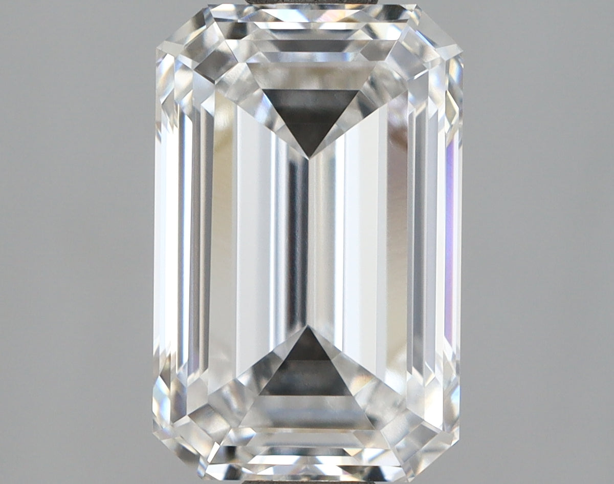 2.52 Carat Emerald Shaped, Ideal Cut, D Color, IF Clarity, IGI Certified Lab Grown Diamond