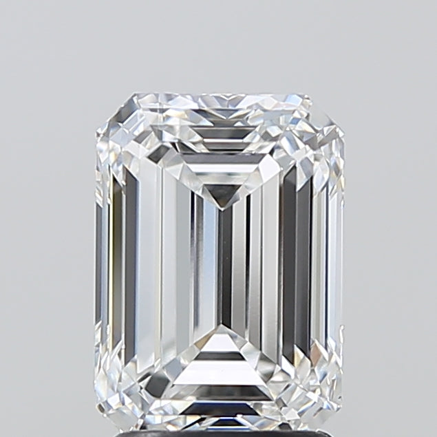 2.55 Carat Emerald Shaped, Ideal Cut, D Color, VVS2 Clarity, IGI Certified Lab Grown Diamond