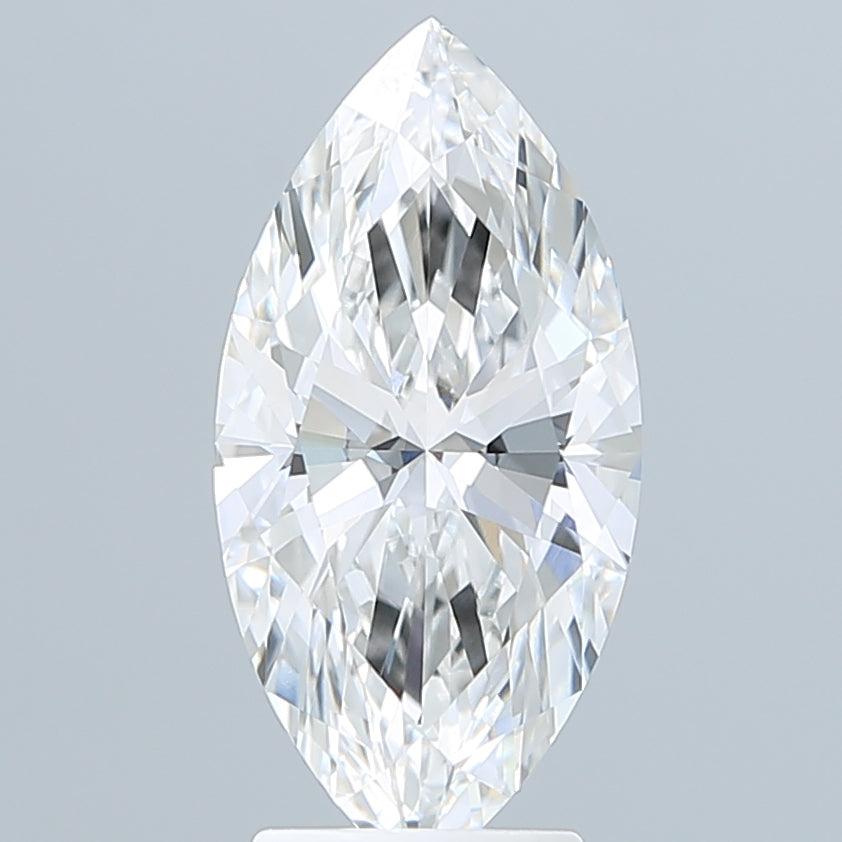 3.10 Carat Marquise Shaped, Ideal Cut, E Color, VVS2 Clarity, IGI Certified Lab Grown Diamond