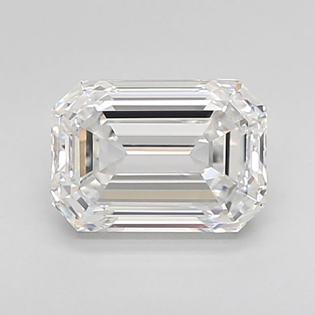 1.59 Carat Emerald Shaped, Ideal Cut, E Color, VVS1 Clarity, IGI Certified Lab Grown Diamond