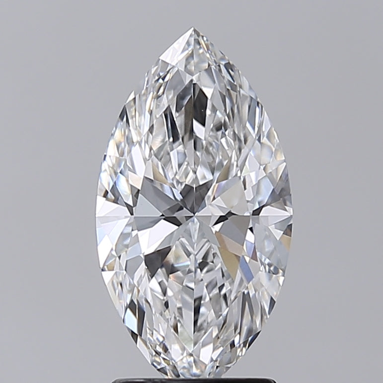 2.25 Carat Marquise Shaped, Excellent Cut, E Color, VVS2 Clarity, IGI Certified Lab Grown Diamond