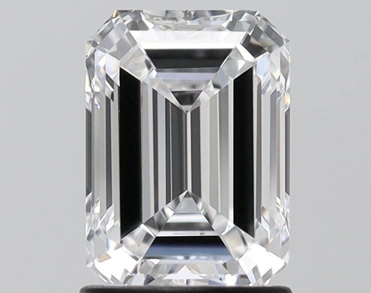 1.65 Carat Emerald Shaped, Ideal Cut, E Color, VVS2 Clarity, IGI Certified Lab Grown Diamond