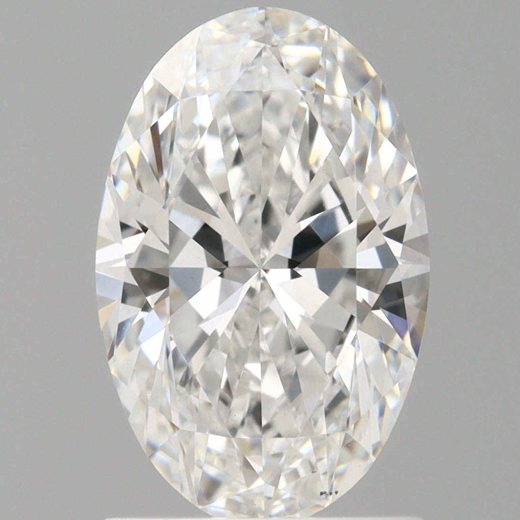1.50 Carat Oval Shaped, Ideal Cut, E Color, VS2 Clarity, IGI Certified Lab Grown Diamond