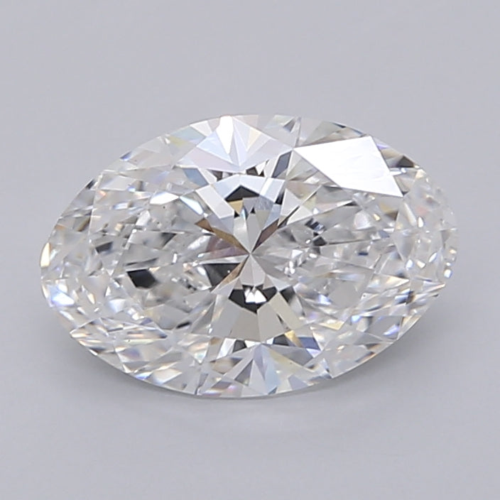 1.91 Carat Oval Shaped, Ideal Cut, D Color, VS2 Clarity, IGI Certified Lab Grown Diamond