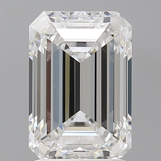 2.56 Carat Emerald Shaped, Ideal Cut, E Color, VVS2 Clarity, IGI Certified Lab Grown Diamond