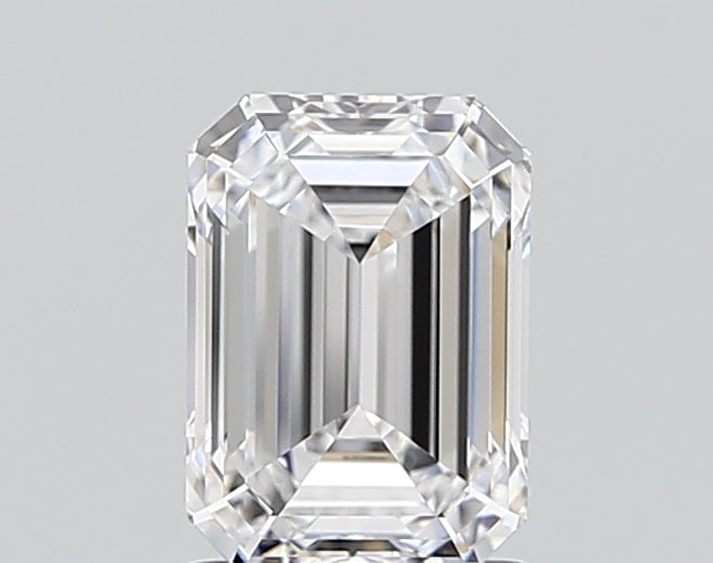 1.51 Carat Emerald Shaped, Ideal Cut, D Color, VVS2 Clarity, IGI Certified Lab Grown Diamond
