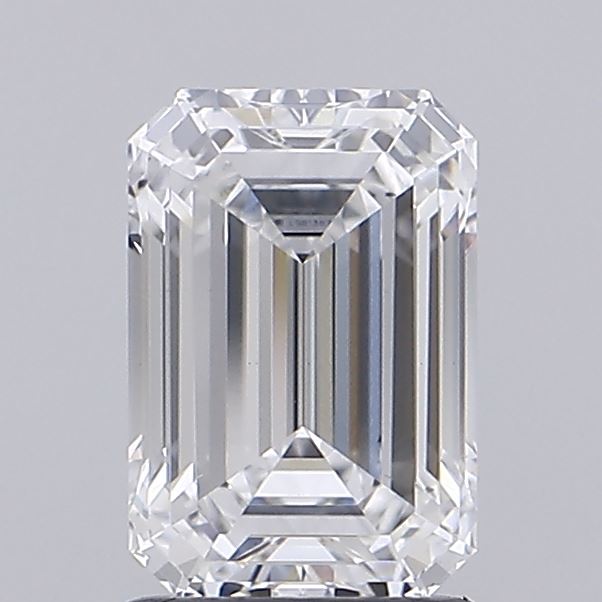 1.59 Carat Emerald Shaped, Ideal Cut, E Color, VS1 Clarity, IGI Certified Lab Grown Diamond