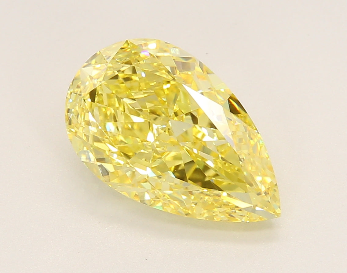 3.44 Carat Pear Shaped, Ideal Cut, VS1 Clarity, IGI Certified Lab Grown Diamond
