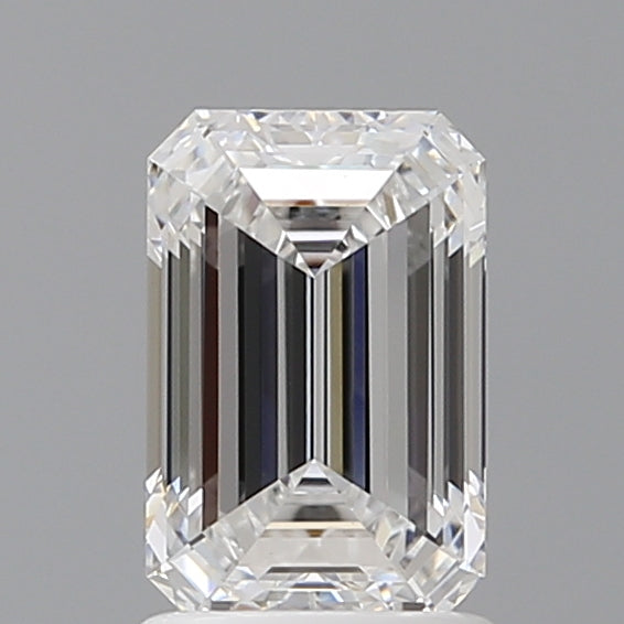 1.59 Carat Emerald Shaped, Ideal Cut, D Color, VVS2 Clarity, IGI Certified Lab Grown Diamond