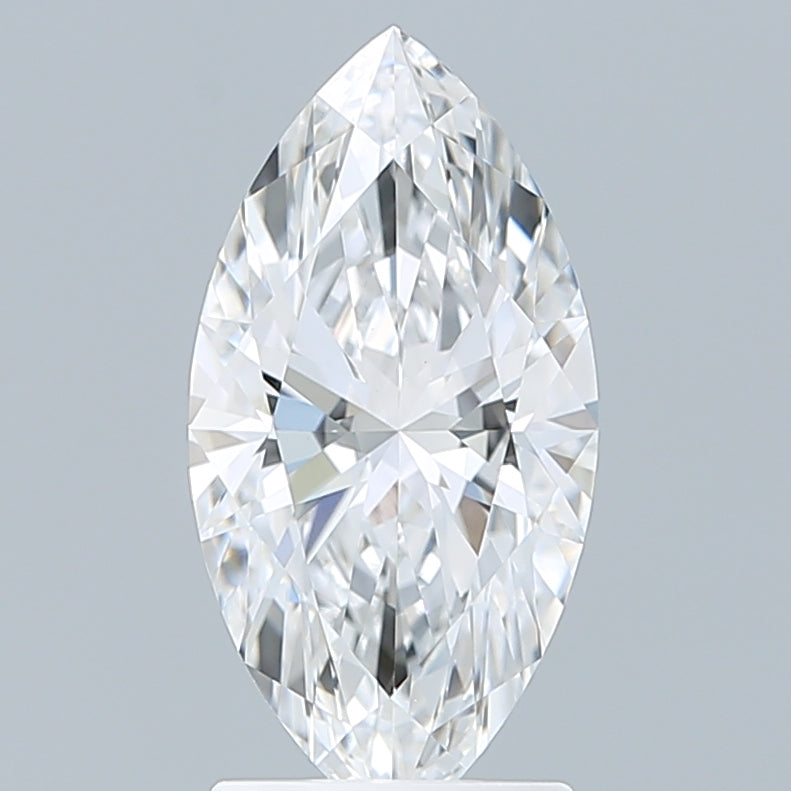 2.10 Carat Marquise Shaped, Ideal Cut, D Color, VVS2 Clarity, IGI Certified Lab Grown Diamond