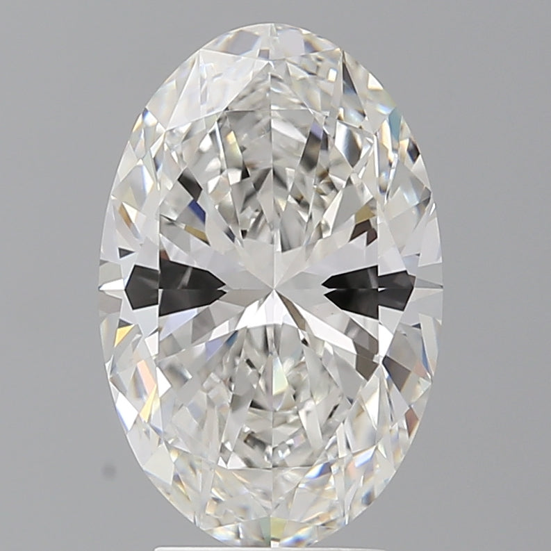 4.05 Carat Oval Shaped, Excellent Cut, F Color, VVS2 Clarity, IGI Certified Lab Grown Diamond