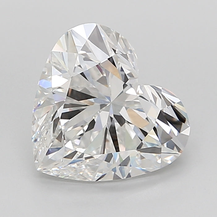 5.04 Carat Heart Shaped, Ideal Cut, E Color, VVS2 Clarity, IGI Certified Lab Grown Diamond
