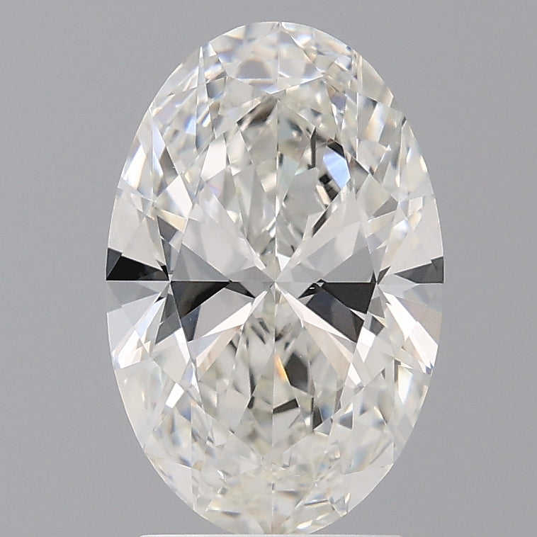 2.54 Carat Oval Shaped, Ideal Cut, G Color, VVS2 Clarity, IGI Certified Lab Grown Diamond