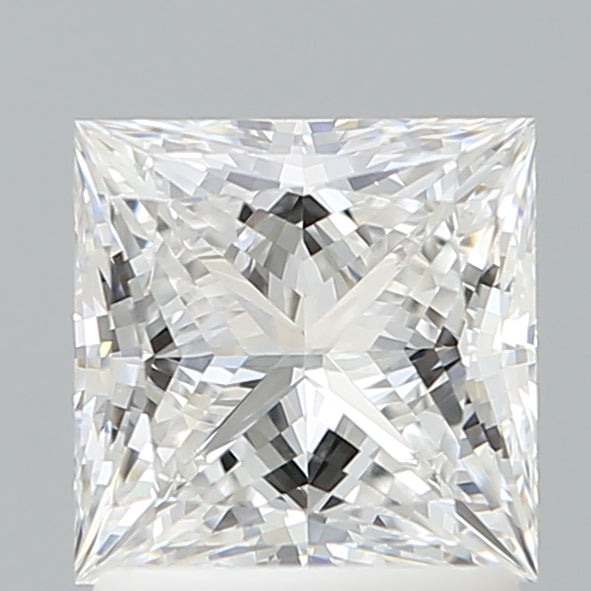 1.59 Carat Princess Shaped, Ideal Cut, D Color, VVS2 Clarity, IGI Certified Lab Grown Diamond