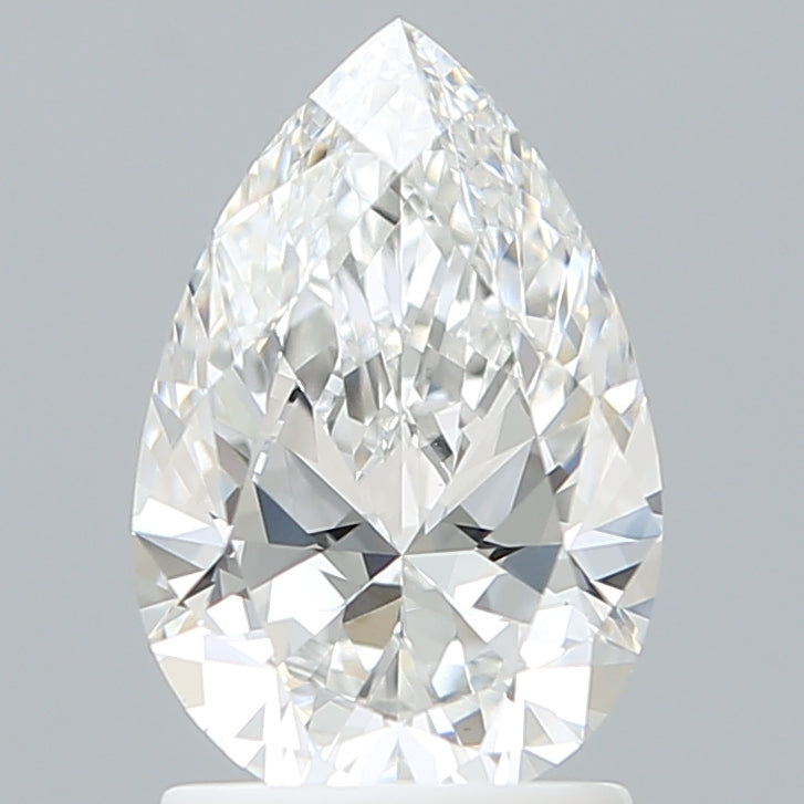1.59 Carat Pear Shaped, Ideal Cut, E Color, VVS2 Clarity, IGI Certified Lab Grown Diamond