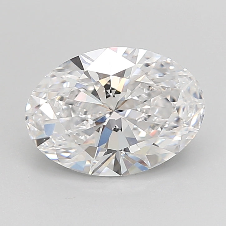 2.06 Carat Oval Shaped, Ideal Cut, D Color, VVS2 Clarity, IGI Certified Lab Grown Diamond
