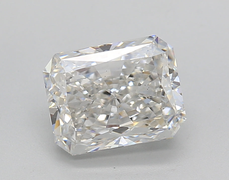2.02 Carat Radiant Shaped, Ideal Cut, H Color, VS2 Clarity, GIA Certified Lab Grown Diamond