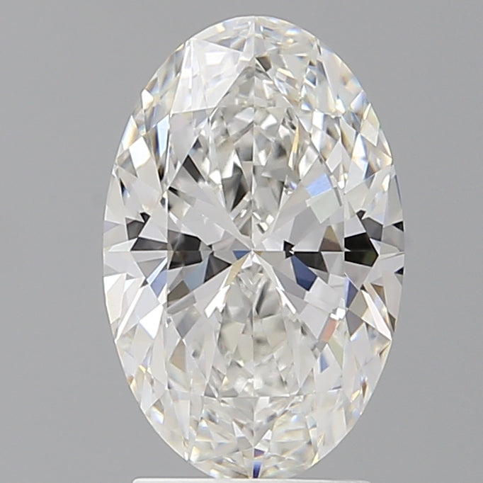 2.55 Carat Oval Shaped, Ideal Cut, F Color, VVS1 Clarity, IGI Certified Lab Grown Diamond