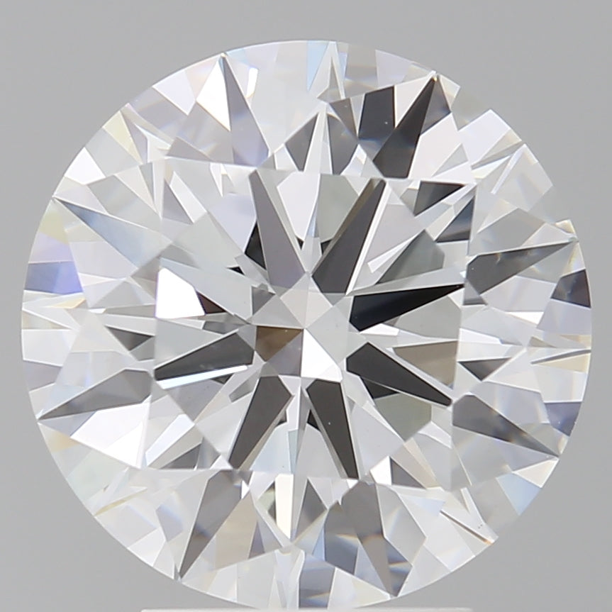 4.10 Carat Round Shaped, Ideal Cut, E Color, VVS2 Clarity, IGI Certified Lab Grown Diamond