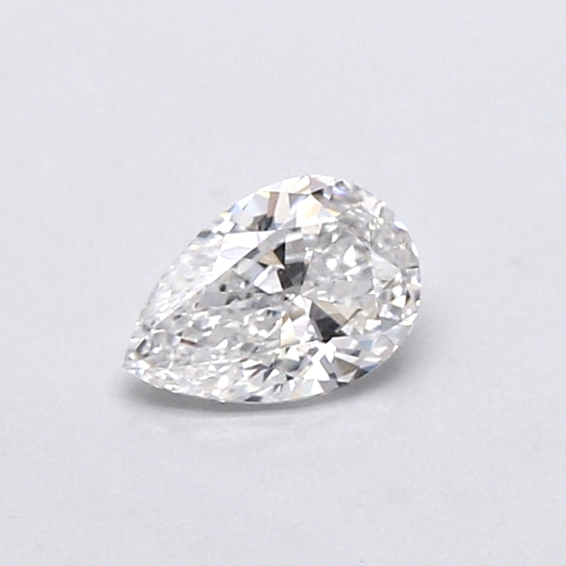 0.37 Carat Pear Shaped, Very Good Cut, D Color, VVS2 Clarity, IGI Certified Lab Grown Diamond