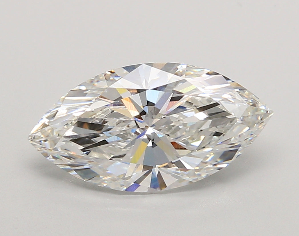 3.00 Carat Marquise Shaped, Ideal Cut, F Color, VVS2 Clarity, IGI Certified Lab Grown Diamond