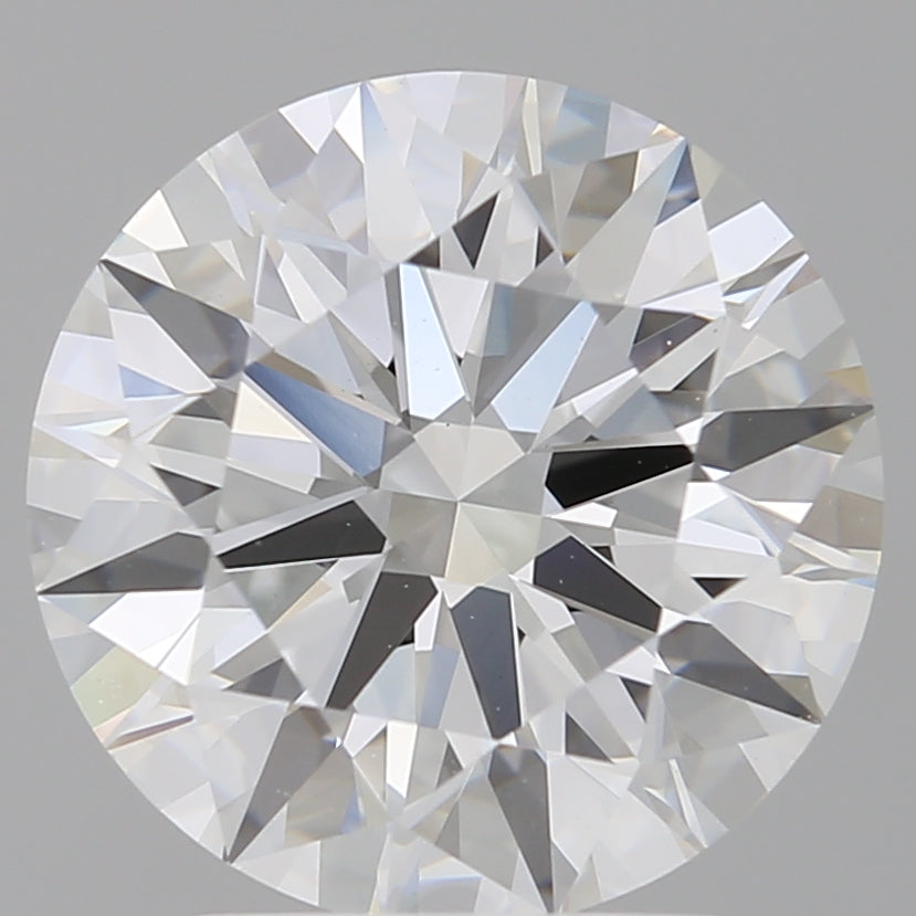 3.07 Carat Round Shaped, Ideal Cut, F Color, VVS2 Clarity, IGI Certified Lab Grown Diamond