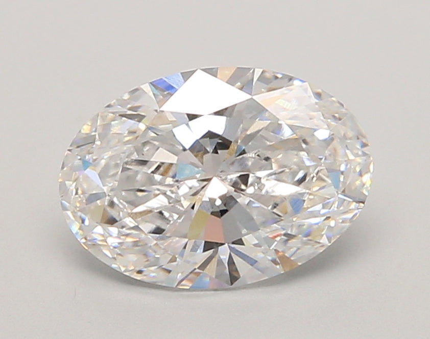 2.06 Carat Oval Shaped, Ideal Cut, D Color, VVS2 Clarity, IGI Certified Lab Grown Diamond