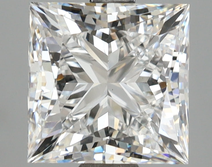 3.08 Carat Princess Shaped, Ideal Cut, D Color, VS1 Clarity, IGI Certified Lab Grown Diamond