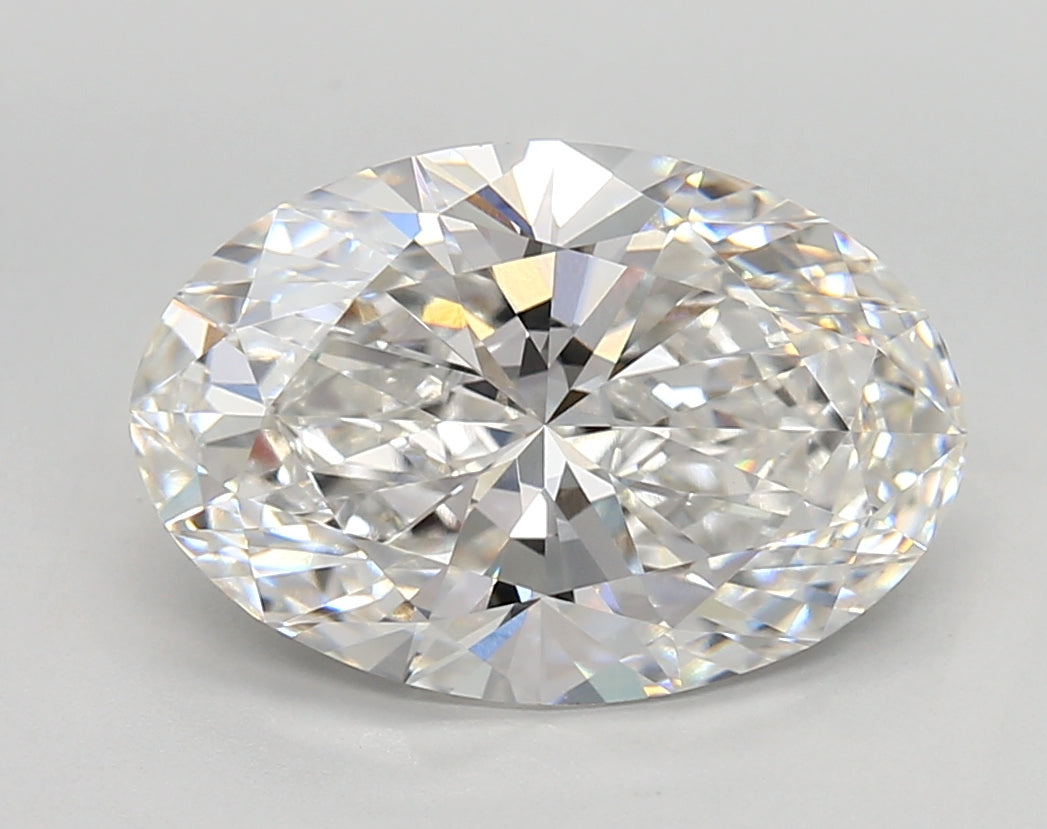 4.15 Carat Oval Shaped, Very Good Cut, E Color, VVS2 Clarity, IGI Certified Lab Grown Diamond
