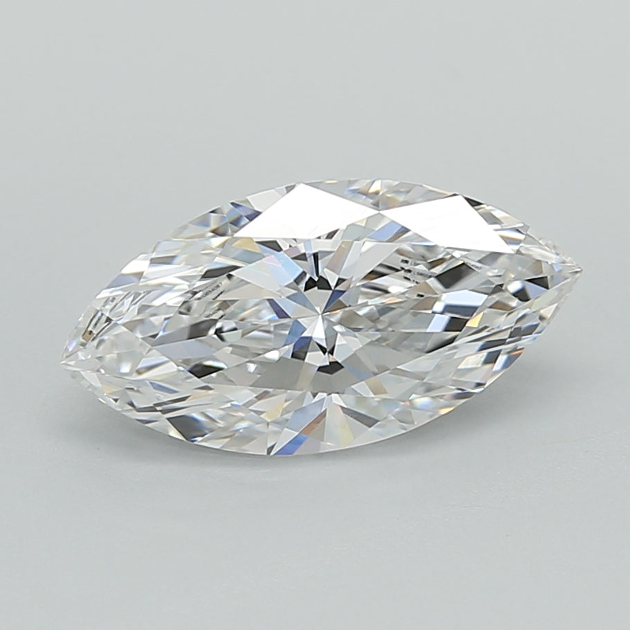 1.53 Carat Marquise Shaped, Ideal Cut, F Color, VVS2 Clarity, IGI Certified Lab Grown Diamond