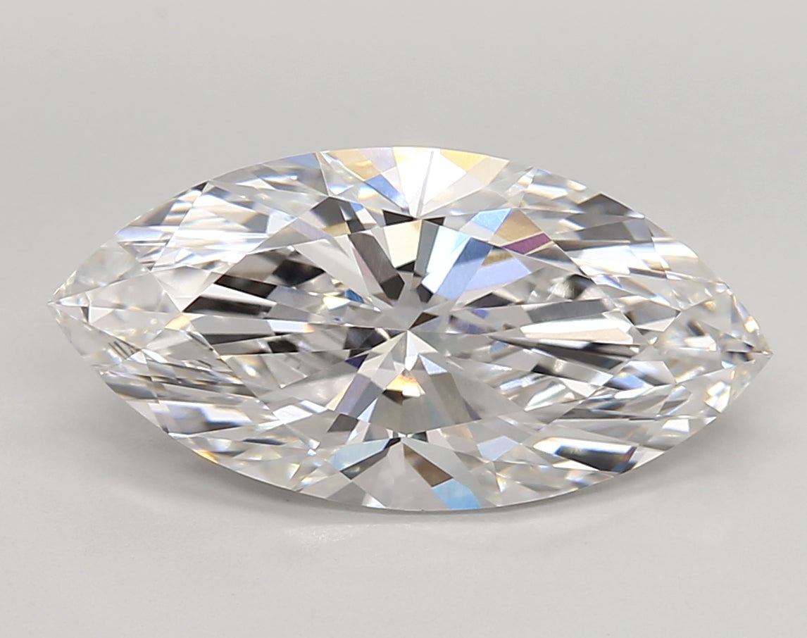4.10 Carat Marquise Shaped, Very Good Cut, E Color, VVS1 Clarity, IGI Certified Lab Grown Diamond