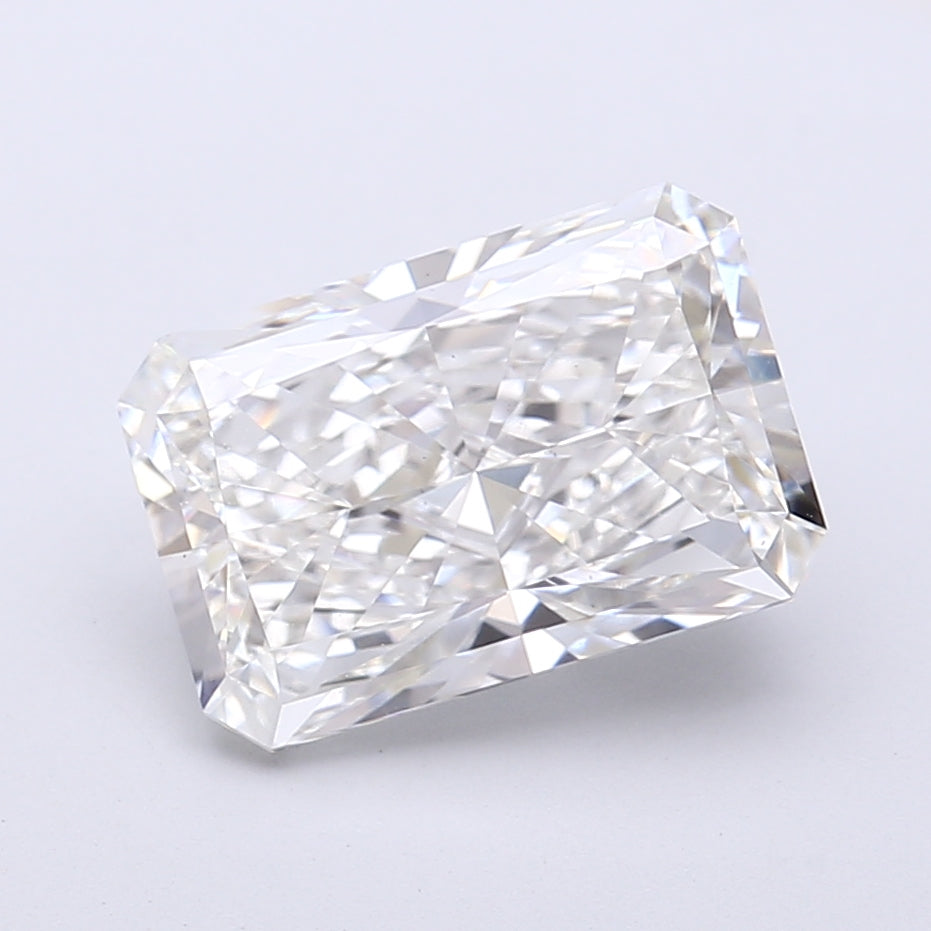 4.07 Carat Radiant Shaped, Very Good Cut, F Color, VS1 Clarity, IGI Certified Lab Grown Diamond