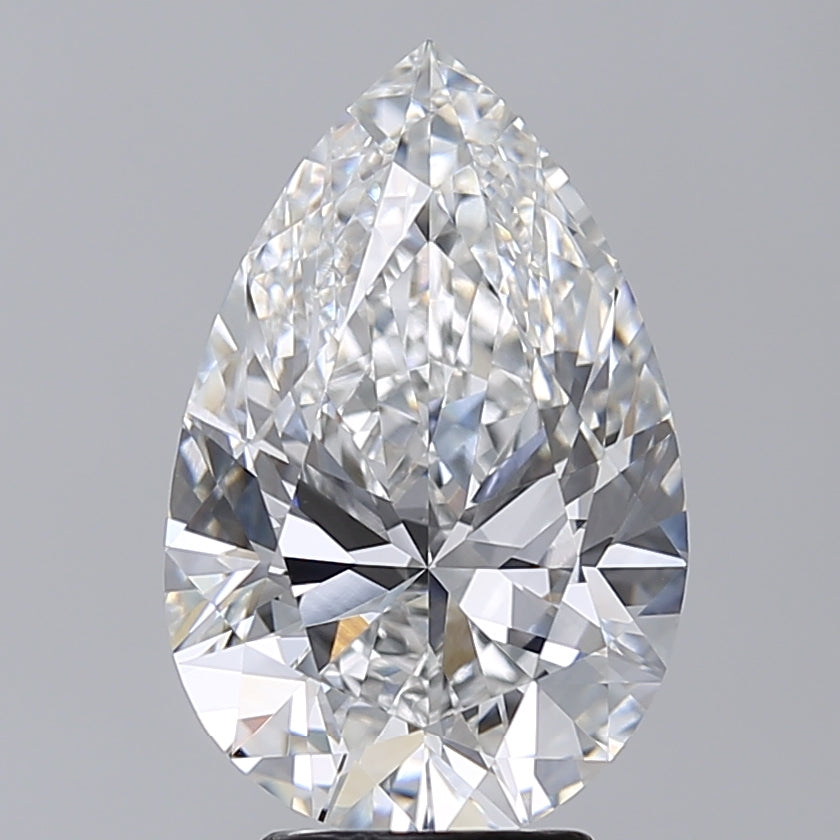 4.51 Carat Pear Shaped, Excellent Cut, E Color, VVS2 Clarity, IGI Certified Lab Grown Diamond