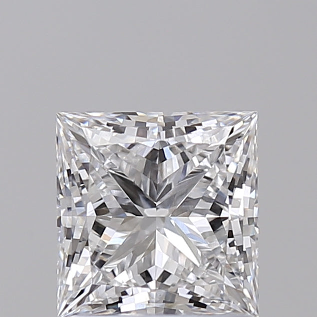 1.50 Carat Princess Shaped, Ideal Cut, D Color, VVS2 Clarity, IGI Certified Lab Grown Diamond