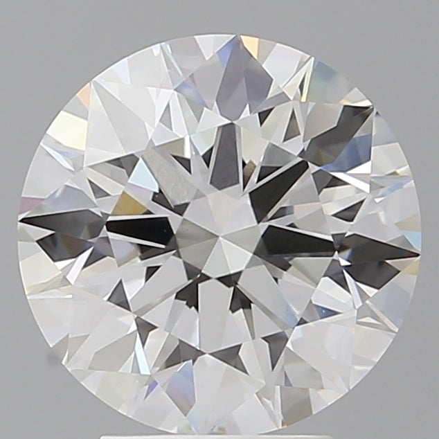4.09 Carat Round Shaped, Ideal Cut, E Color, VVS2 Clarity, IGI Certified Lab Grown Diamond