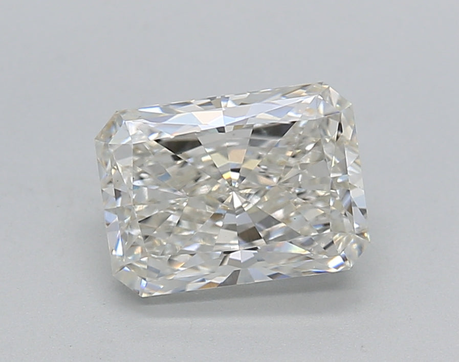 1.50 Carat Radiant Shaped, Ideal Cut, H Color, VS2 Clarity, GIA Certified Lab Grown Diamond