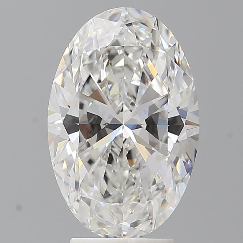 4.10 Carat Oval Shaped, Ideal Cut, E Color, VVS2 Clarity, IGI Certified Lab Grown Diamond