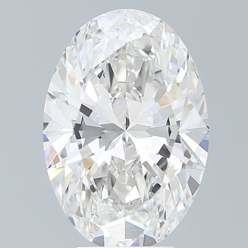 5.36 Carat Oval Shaped, Ideal Cut, F Color, VS1 Clarity, IGI Certified Lab Grown Diamond