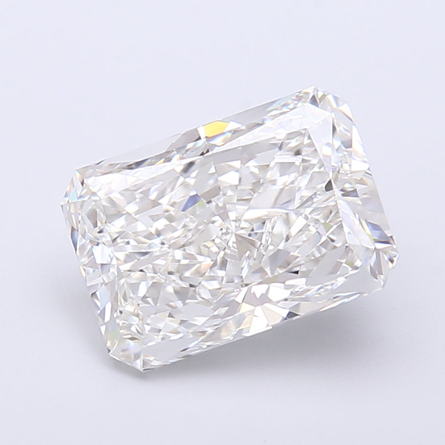 4.29 Carat Radiant Shaped, Very Good Cut, F Color, VS1 Clarity, IGI Certified Lab Grown Diamond