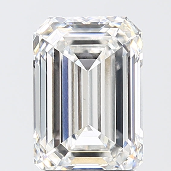 2.60 Carat Emerald Shaped, Ideal Cut, E Color, VS1 Clarity, IGI Certified Lab Grown Diamond