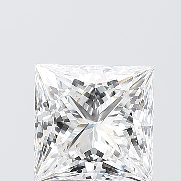 2.03 Carat Princess Shaped, Ideal Cut, D Color, VVS2 Clarity, IGI Certified Lab Grown Diamond