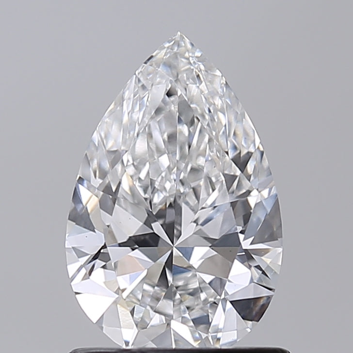 1.00 Carat Pear Shaped, Very Good Cut, E Color, VVS2 Clarity, IGI Certified Lab Grown Diamond