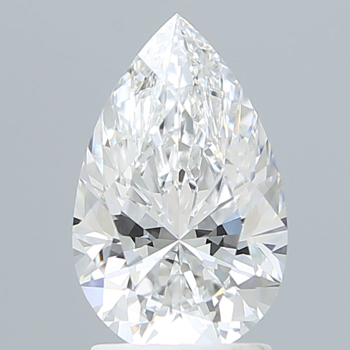 2.08 Carat Pear Shaped, Excellent Cut, E Color, VVS2 Clarity, IGI Certified Lab Grown Diamond