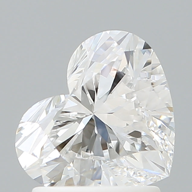 1.54 Carat Heart Shaped, Ideal Cut, D Color, VVS2 Clarity, IGI Certified Lab Grown Diamond