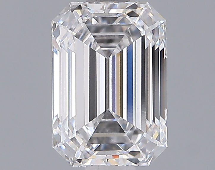 1.55 Carat Emerald Shaped, Ideal Cut, D Color, VS1 Clarity, IGI Certified Lab Grown Diamond